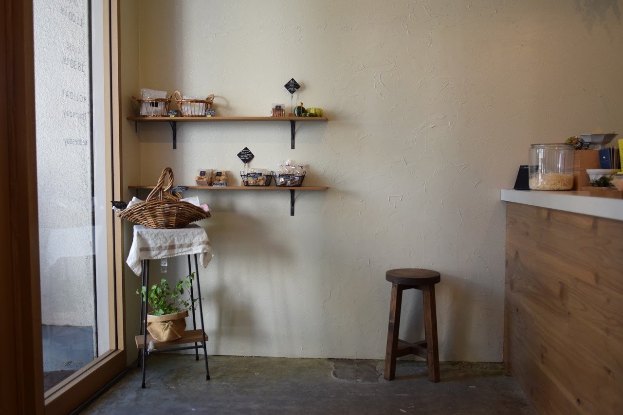 プラリネの陳列棚