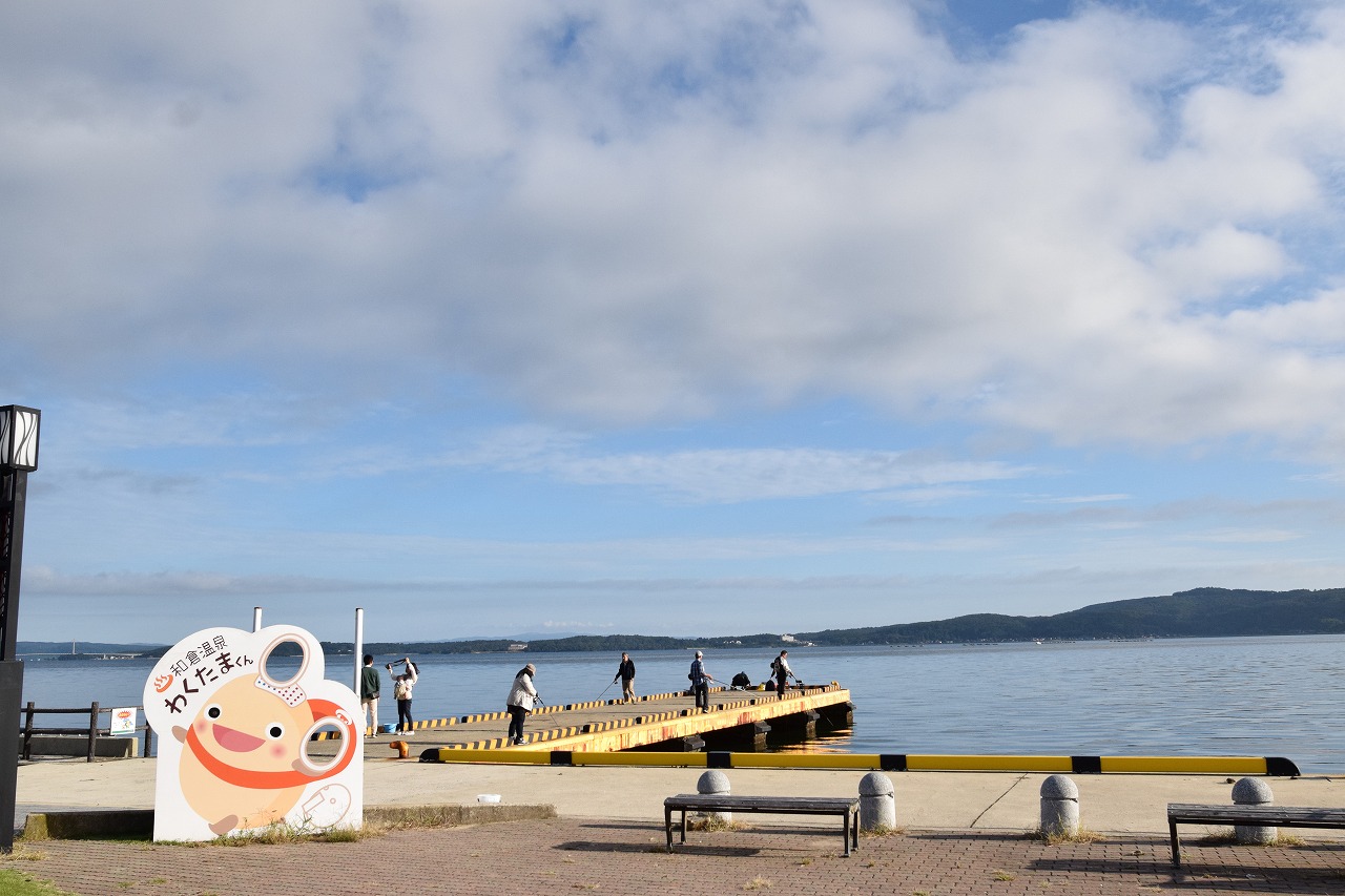 石川・七尾湾/加賀屋前の釣り場
