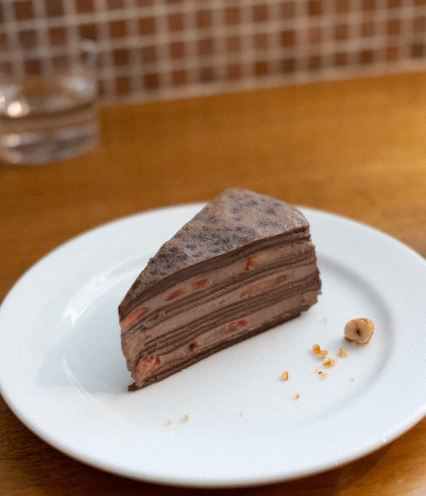 喫茶prologueのミルクレープ