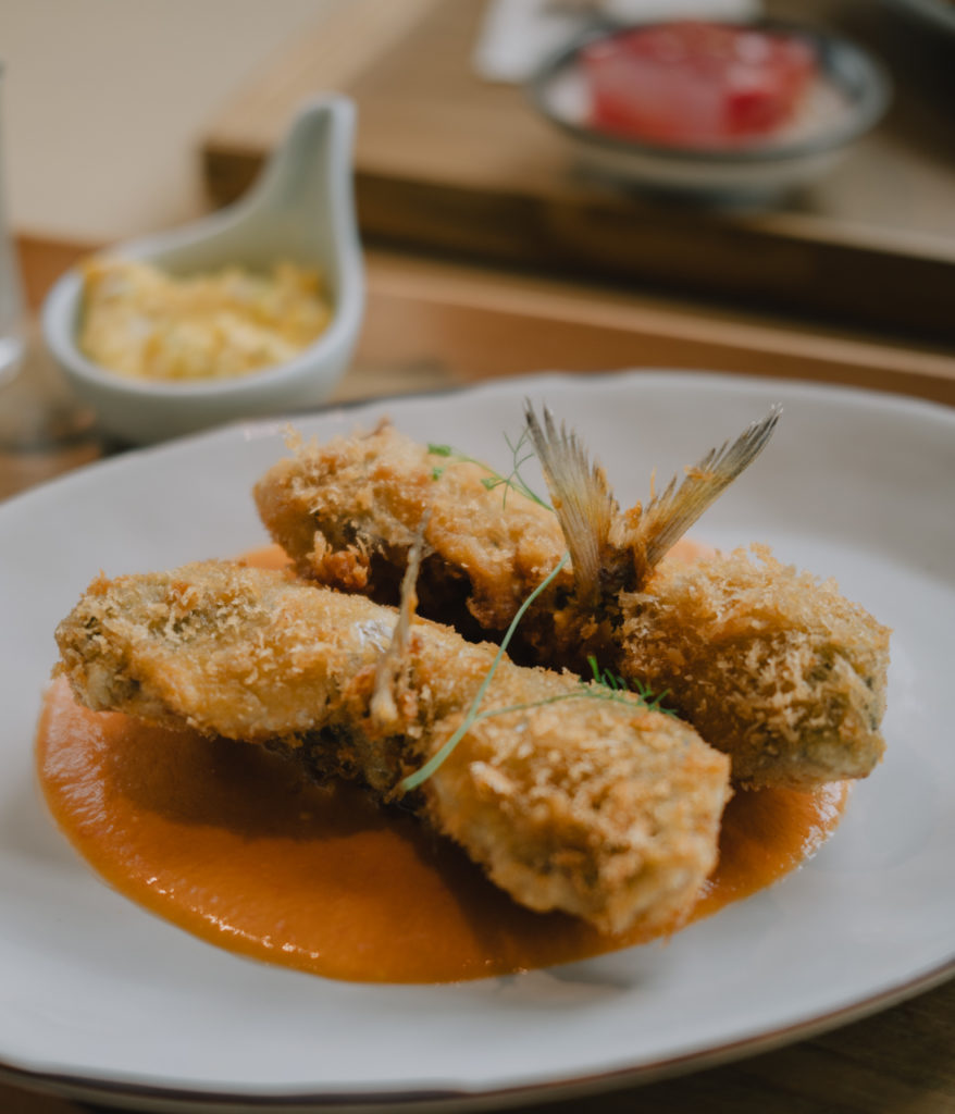 KOYO BASEのアジフライのランチ